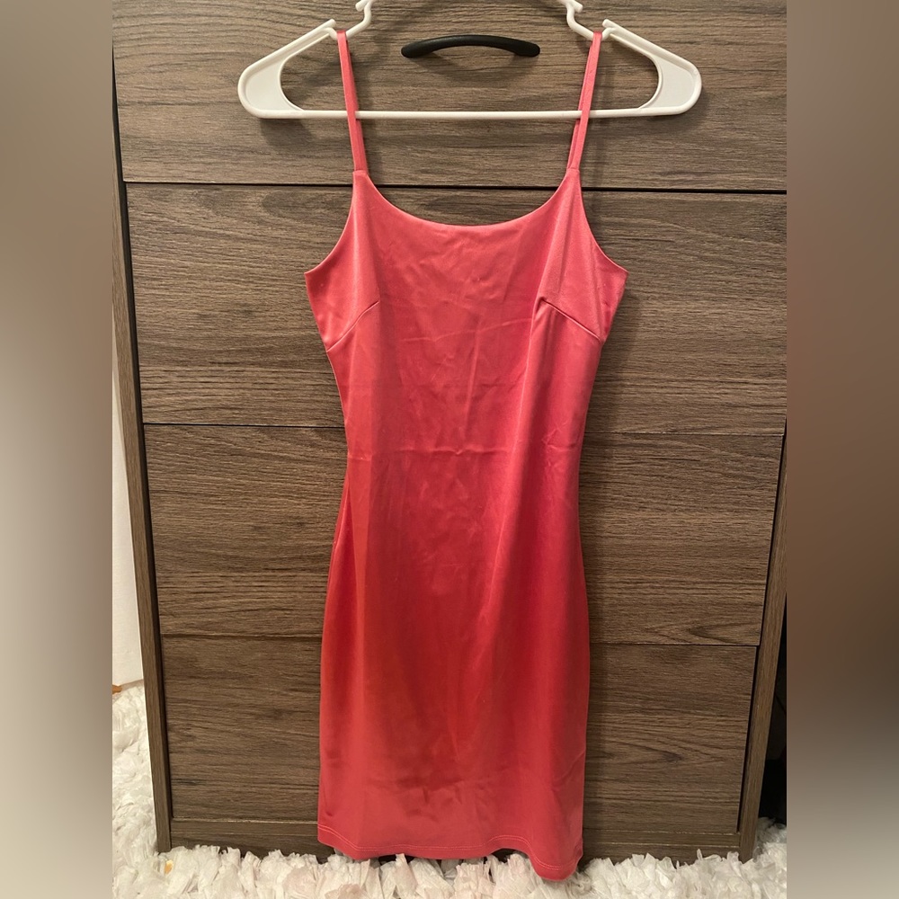 Silk Pink Mini Dress